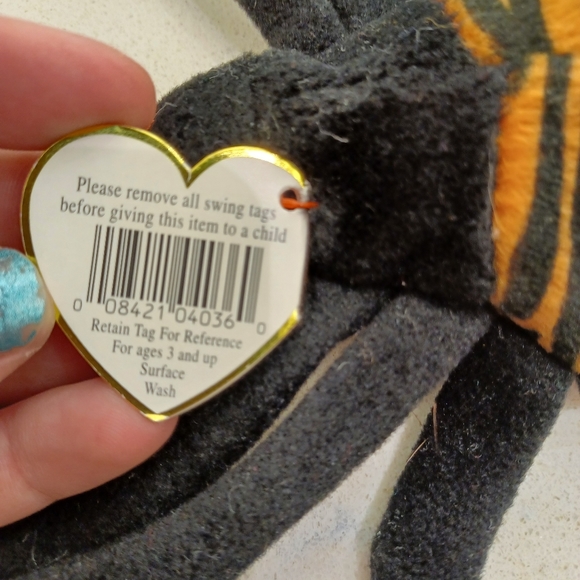 Rare/ Retired 2001 Ty Holiday Teddy Bear.with Errors! - Picture 6 of 7